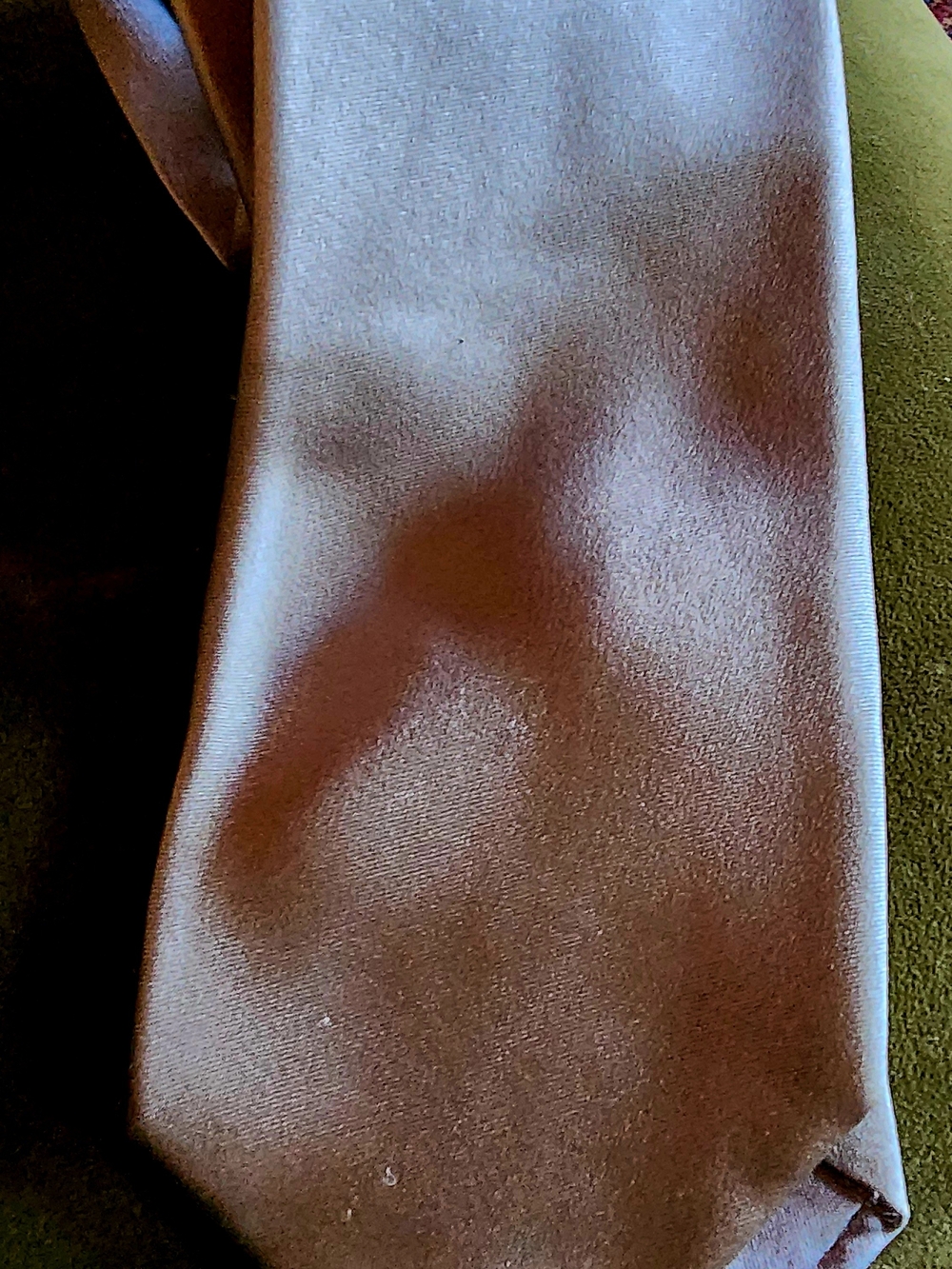 Paul Stuart Soild Silver Tie